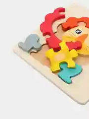 Красный пазл деревянный / Игрушка для малышей / Мозайка