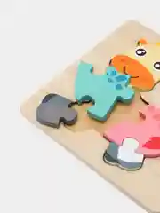 Розовый пазл деревянный / Игрушка для малышей / Мозайка
