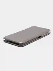 Серебряный чехол книжка Mi 11 Lite, Xiaomi 11 Lite 5G NE, Ми 11 Лайт, Сяоми 11 Лайт 5G НЕ
