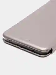 Серебряный чехол книжка Mi 11 Lite, Xiaomi 11 Lite 5G NE, Ми 11 Лайт, Сяоми 11 Лайт 5G НЕ