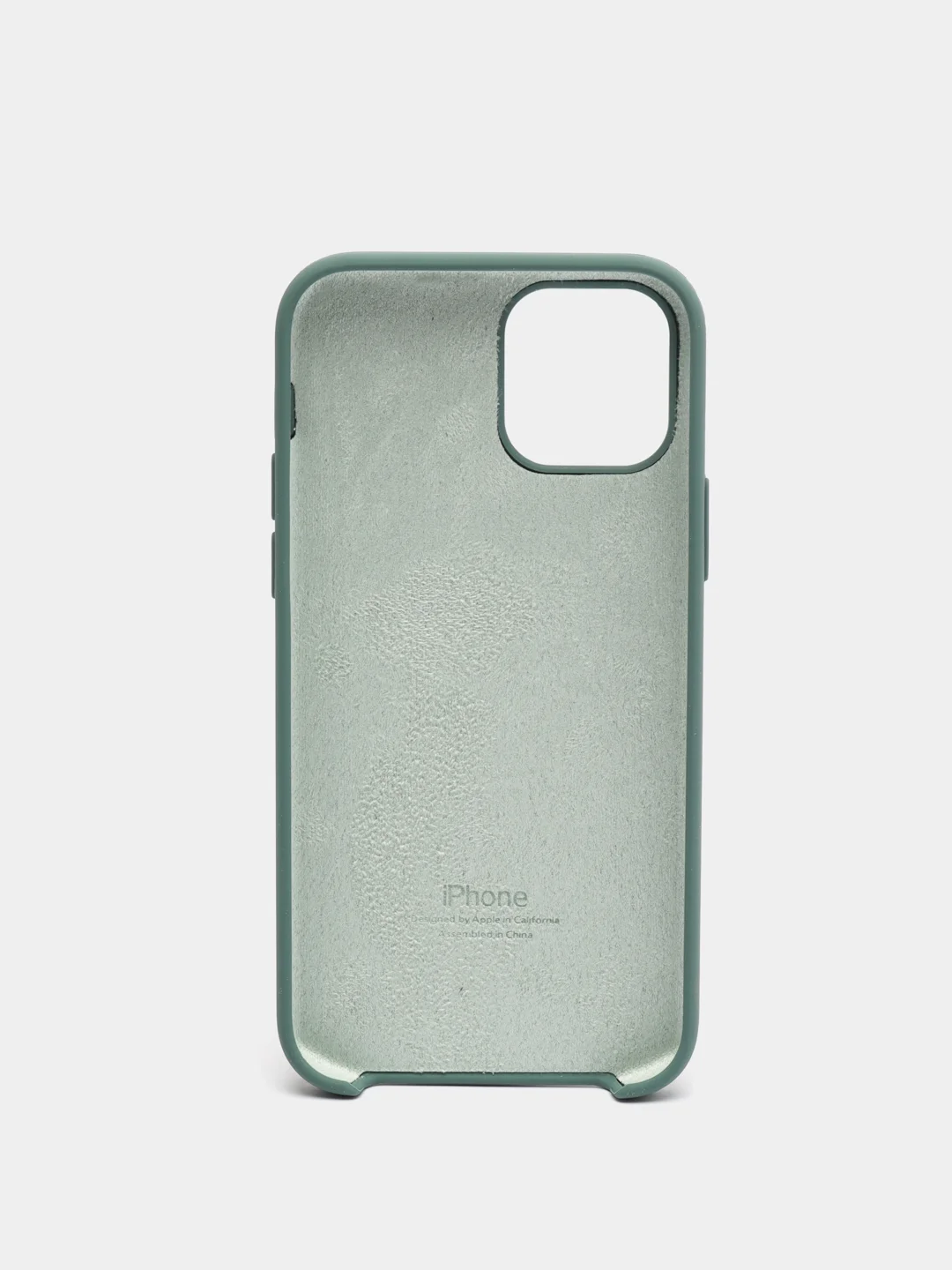Зеленый чехол силиконовый на iPhone 12 / 12 Pro