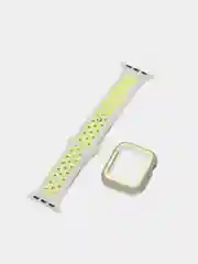Серый ремешок, бампер и стекло Apple Watch Classic 38 40 42 44 mm Series 1, 2, 3, 4, 5, 6, SE