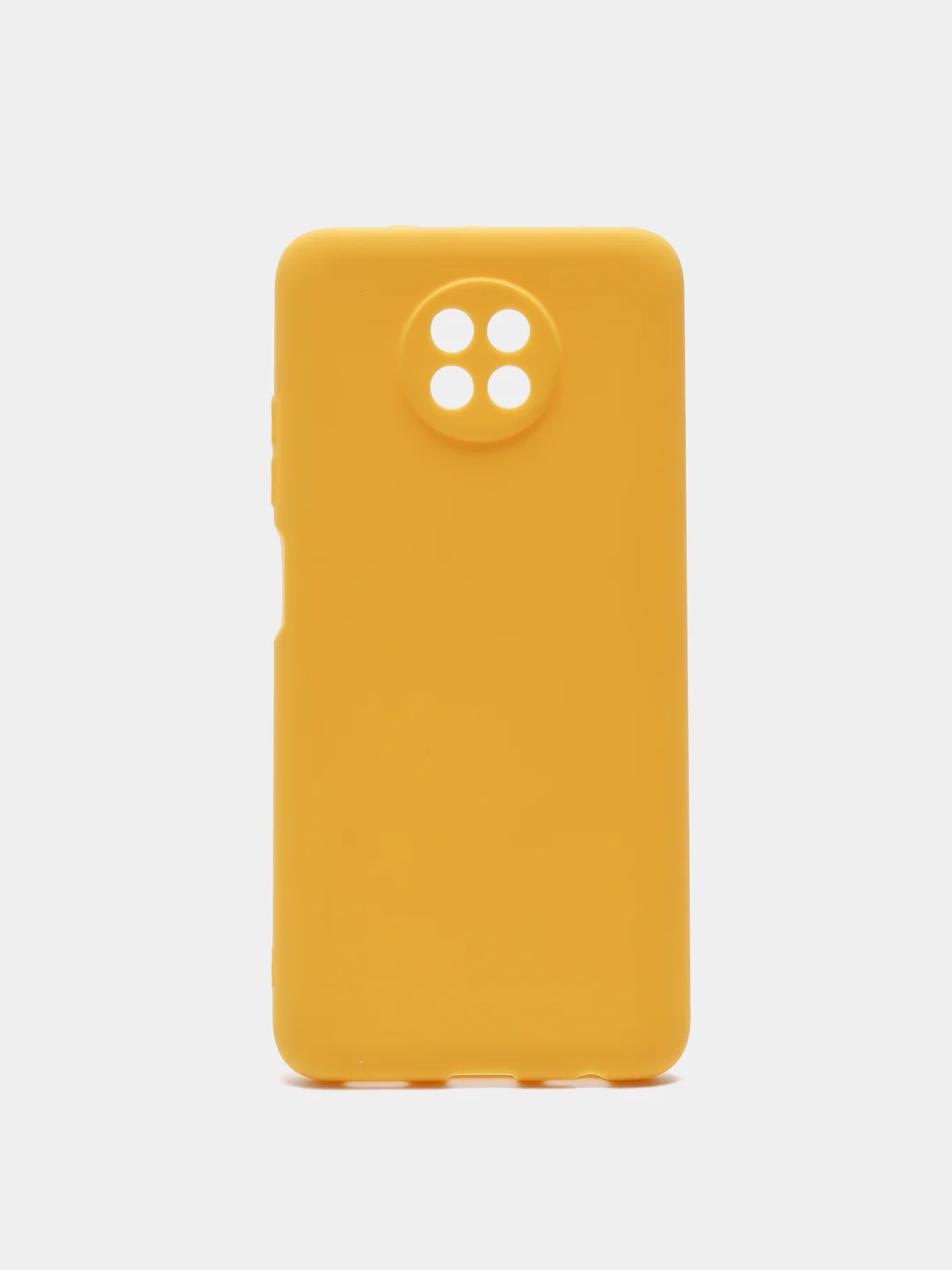 Желтый чехол для Xiaomi Redmi Note 9T, силиконовый, матовый, однотонный
