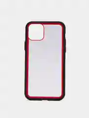 Черный чехол силиконовый на iPhone 11 Pro с прозрачной задней панелью