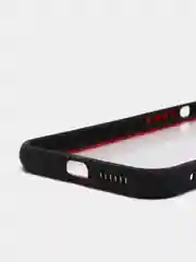 Черный чехол силиконовый на iPhone 11 Pro с прозрачной задней панелью