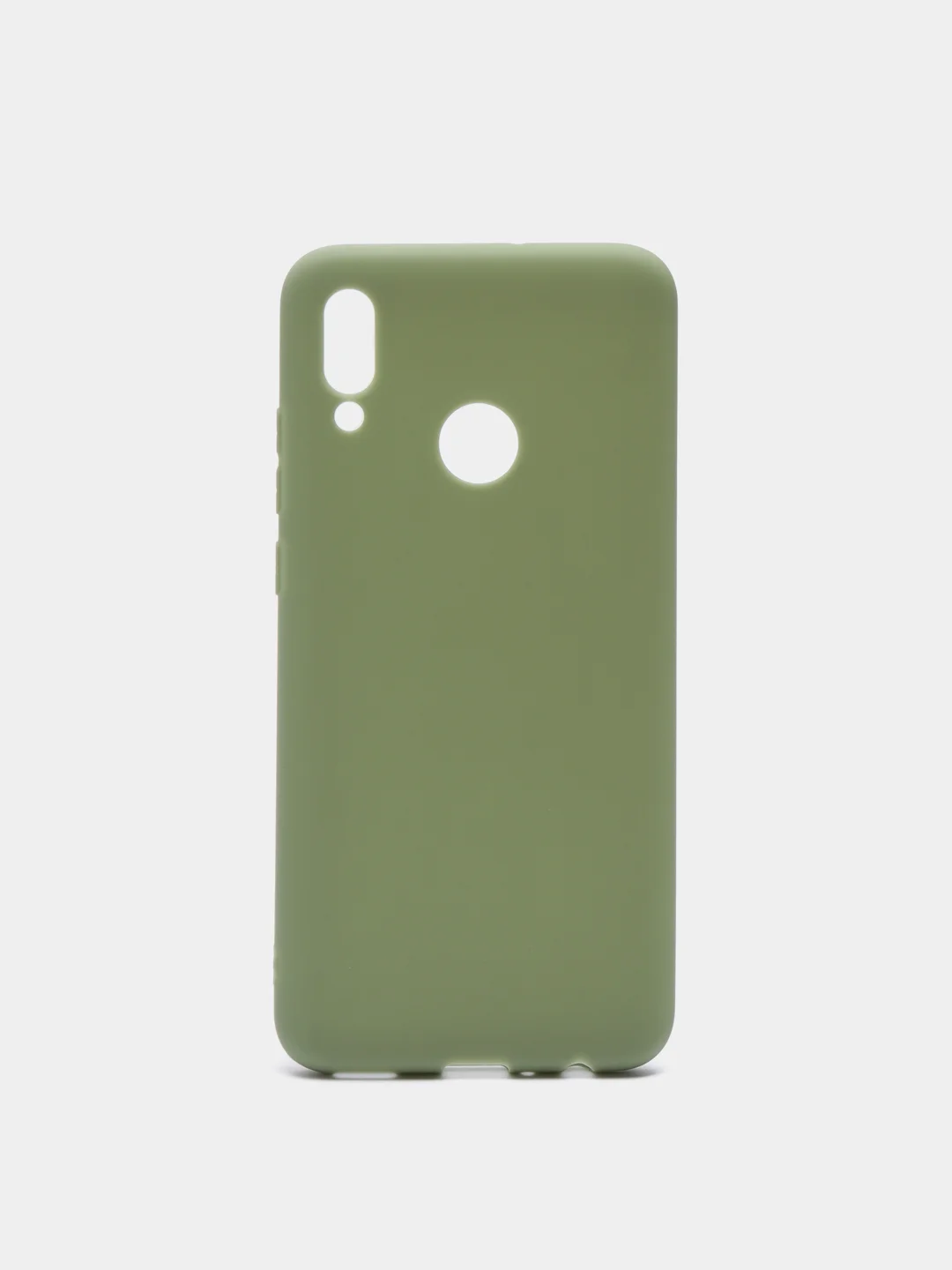 Оливковый чехол силиконовый для Huawei P Smart 2019/10 Lite, матовый