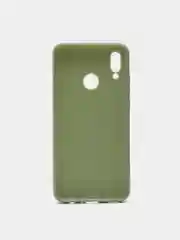 Оливковый чехол силиконовый для Huawei P Smart 2019/10 Lite, матовый