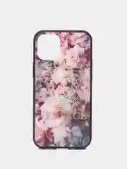 Коралловый меланж чехол с рисунком iPhone X, XS, 11 Pro, 12 Mini, стеклянная поверхность
