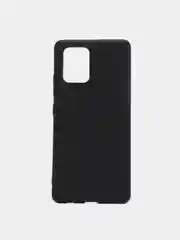 Черный чехол Samsung Galaxy S10 Lite, Самсунг Галакси С10 Лайт, силиконовый, цветной, матовый