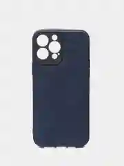 Темно-синий чехол IPhone 13 / 13 Mini / 13Pro / 13ProMax силиконовый, имитация кожи
