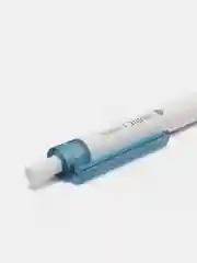 Голубой ручка гелевая автоматическая черный стержень