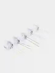 5 штук Светодиод 10мм синий прозрачная линза 40Kd 3.4v 10d
