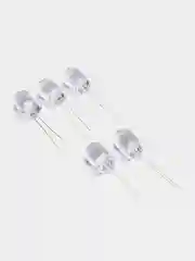 5 штук Светодиод 10мм синий прозрачная линза 40Kd 3.4v 10d