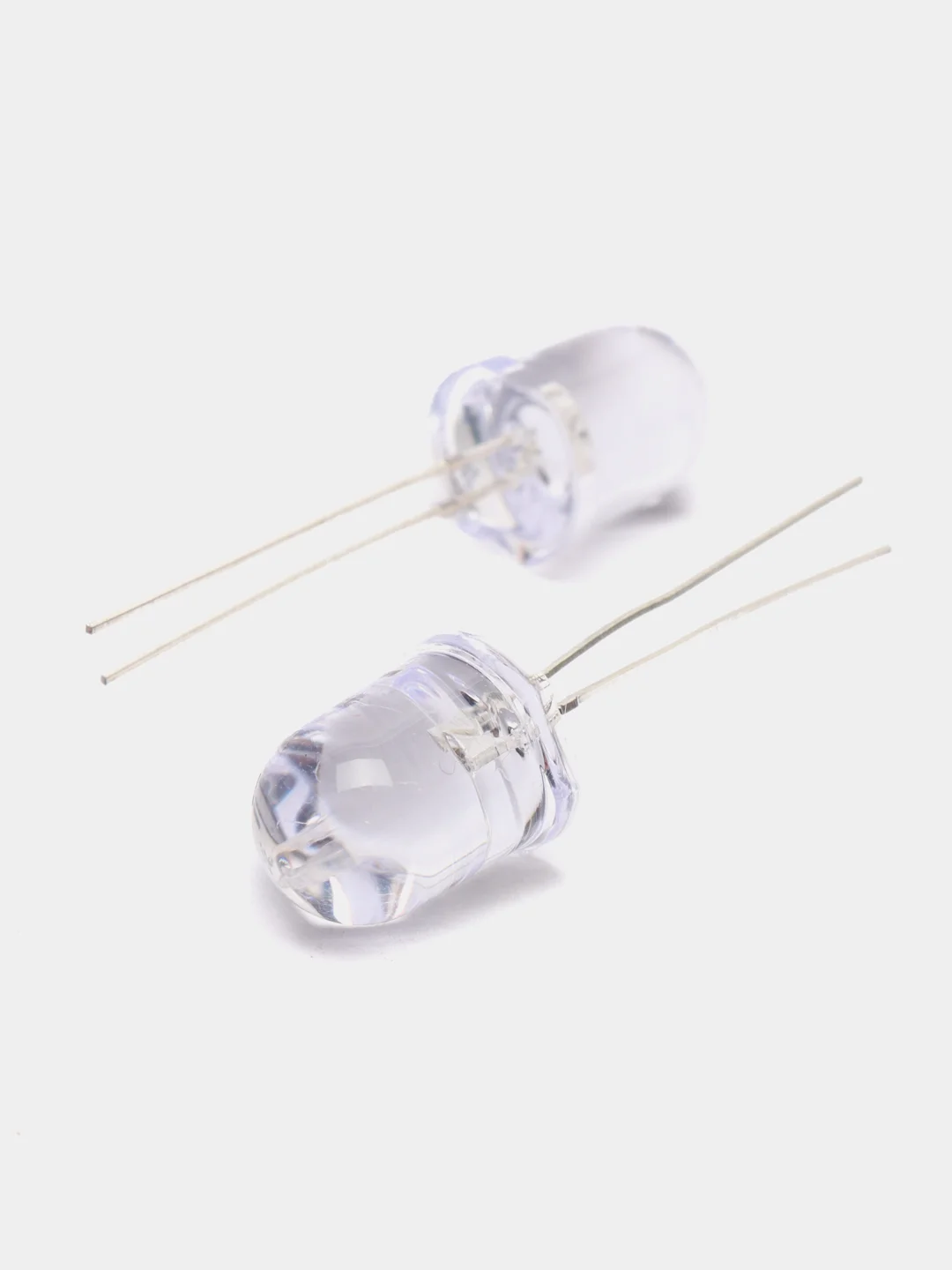 5 штук Светодиод 10мм синий прозрачная линза 40Kd 3.4v 10d