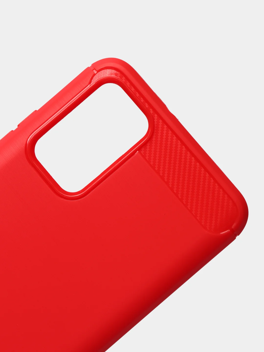 Красный чехол для Xiaomi Redmi 9T, имитация вставок под карбон