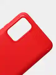 Красный чехол для Xiaomi Redmi 9T, имитация вставок под карбон