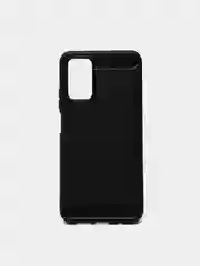 Черный чехол для Xiaomi Redmi 9T, имитация вставок под карбон