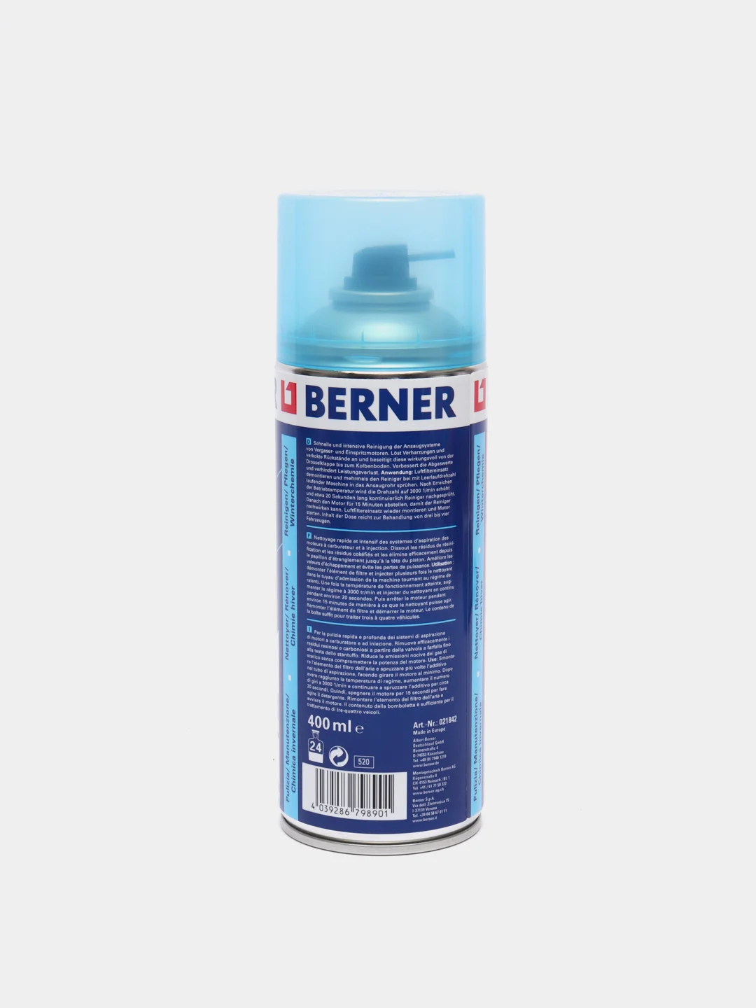 BERNER Очиститель карбюратора и инжектора 520ml