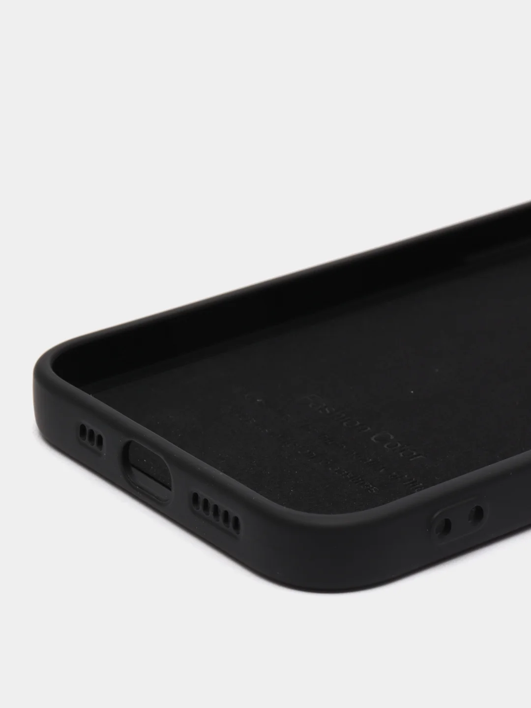 Черный чехол силиконовый на iPhone 13, 12, 11, XR, 7, 8, SE, 8+, 7+, 6s, 6, Pro, Max