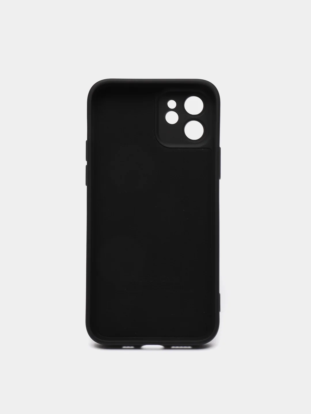 Черный чехол силиконовый на iPhone 13, 12, 11, XR, 7, 8, SE, 8+, 7+, 6s, 6, Pro, Max