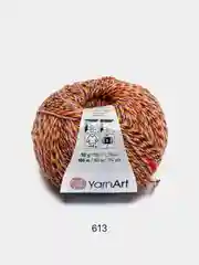 Светло-оранжевый пряжа YarnArt Jeans Tropical 55% Хлопок 45% Акрил 50г 160м  Ярн Арт Джинс Тропикал