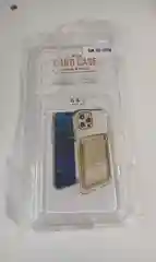 Прозрачный чехол для SAMSUNG S21 с карманом для пластиковой карты