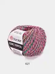 Пурпурный пряжа YarnArt Jeans Tropical 55% Хлопок 45% Акрил 50г 160м  Ярн Арт Джинс Тропикал