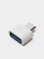 Белый адаптер-переходник с USB на USB type C
