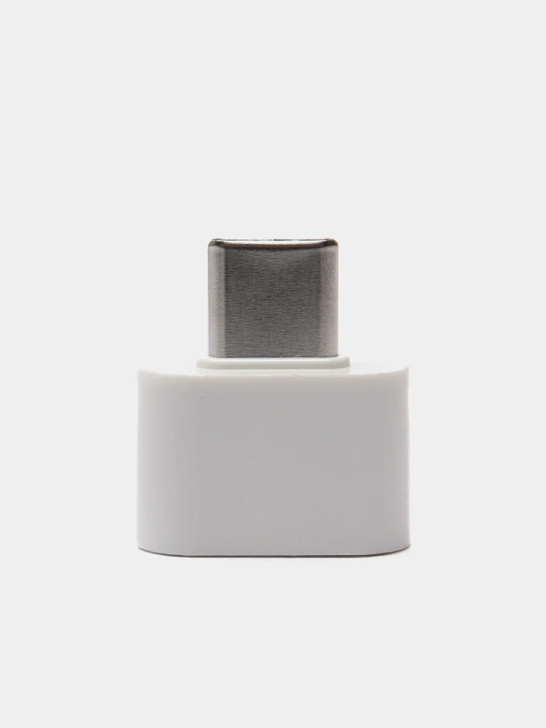 Белый адаптер-переходник с USB на USB type C