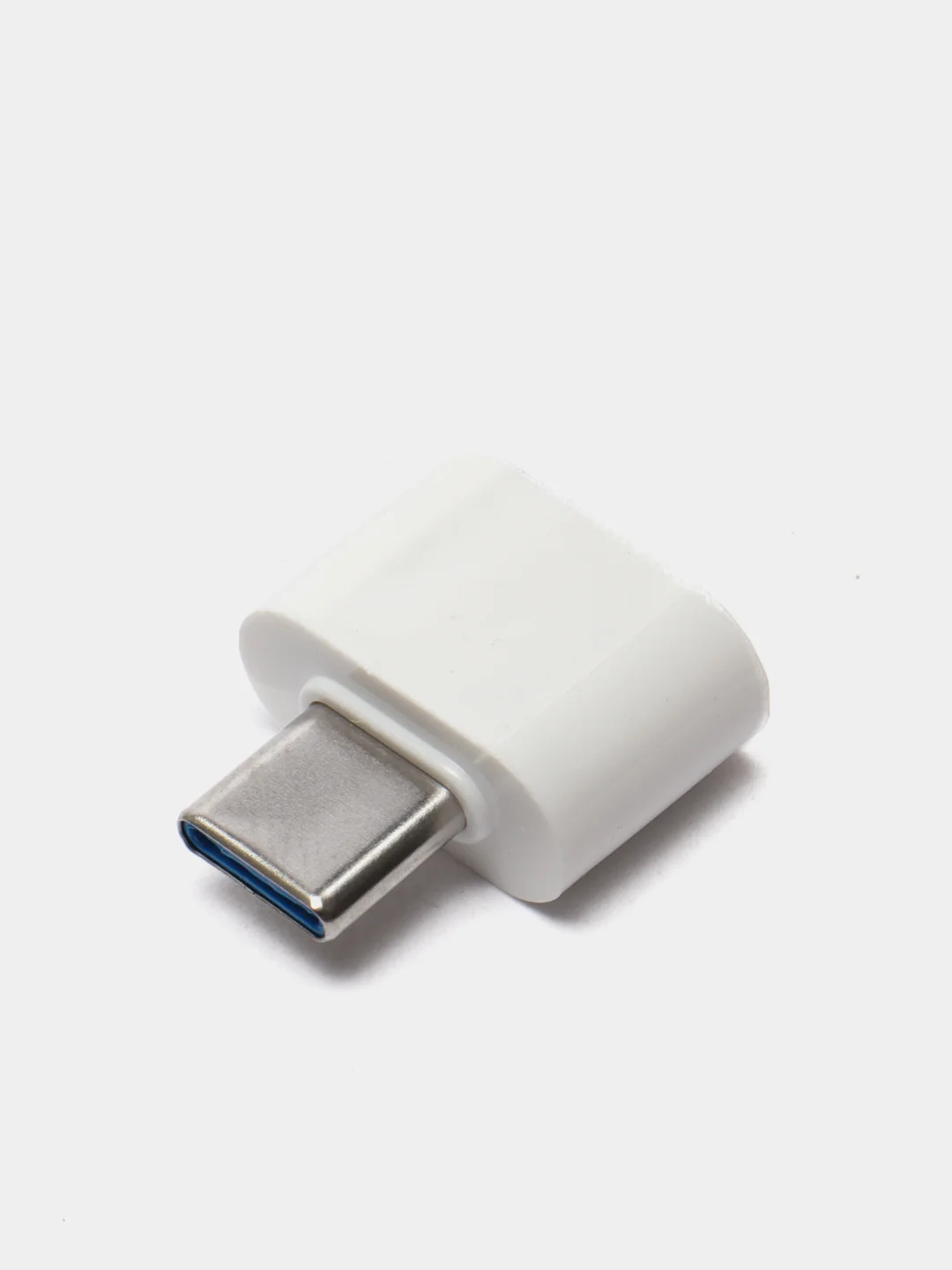 Белый адаптер-переходник с USB на USB type C