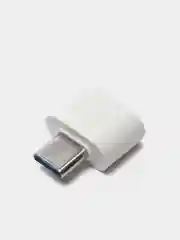 Белый адаптер-переходник с USB на USB type C