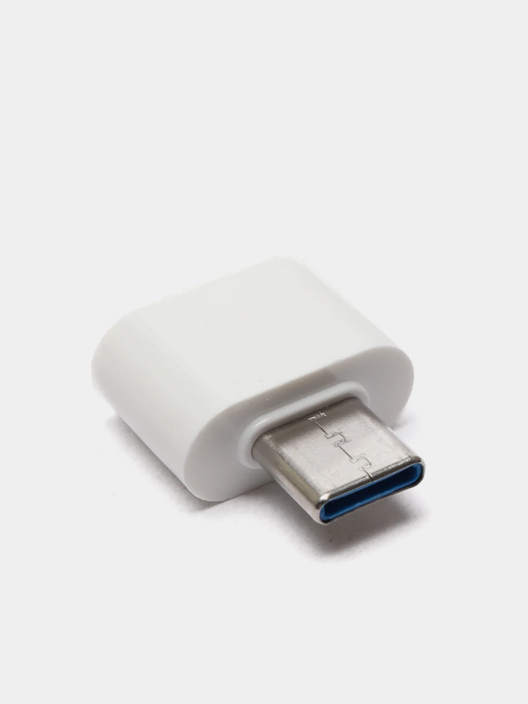 Белый адаптер-переходник с USB на USB type C