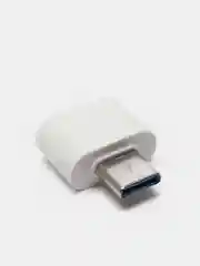 Белый адаптер-переходник с USB на USB type C