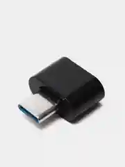 Черный адаптер-переходник с USB на USB type C