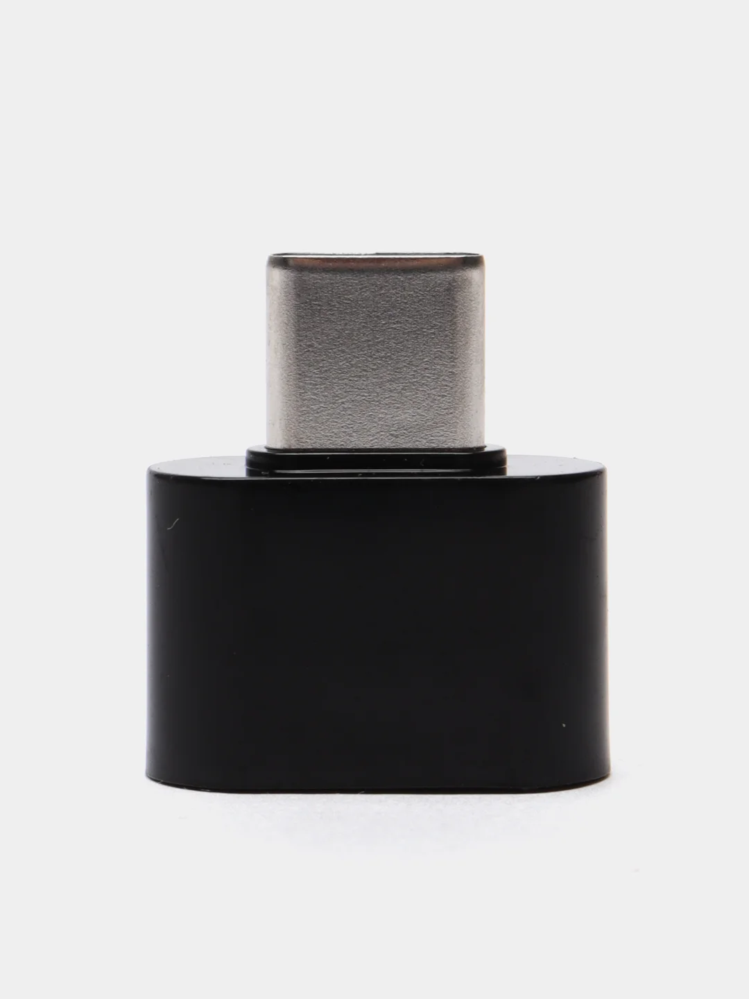 Черный адаптер-переходник с USB на USB type C