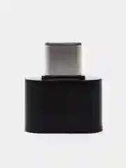 Черный адаптер-переходник с USB на USB type C