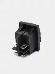 Переключатель зеленый с подсветкой  on-off 22x30мм (16A 250VAC)