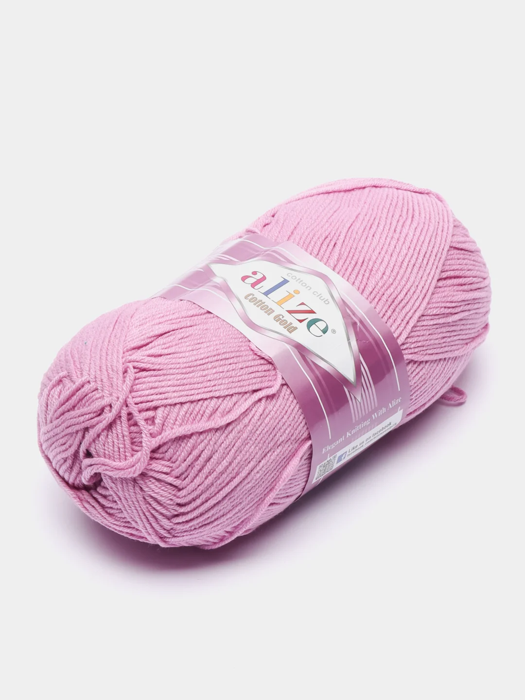 Тёмно-розовый пряжа Alize Cotton Gold 55% Хлопок 45% Акрил 100г 330м Ализе Коттон Голд