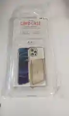 Прозрачный чехол для Samsung S21 FE с карманом для пластиковой карты