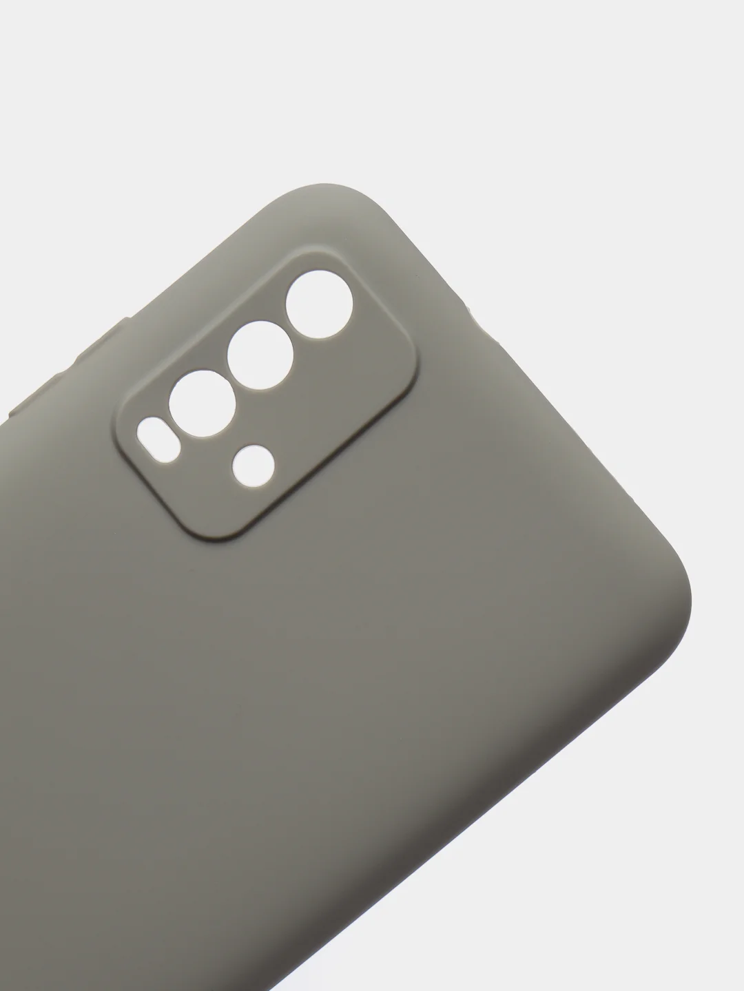 Серый чехол для Xiaomi Redmi 9T силиконовый матовый однотонный