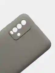 Серый чехол для Xiaomi Redmi 9T силиконовый матовый однотонный