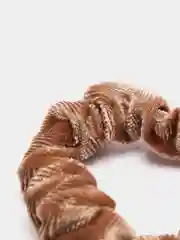 Бежевый резинка для волос, бархатная