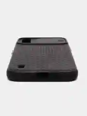 Черный чехол для Samsung A01 (Самсунг A01) матовый с защитой камеры
