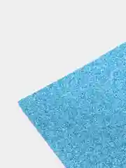 Лазурный фоамиран глиттерный