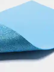 Лазурный фоамиран глиттерный
