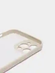 Белый чехол силиконовый с защитой камеры для Apple iPhone 12 Pro Max с бархатной подкладкой