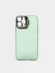Зеленый чехол для iPhone 12 Pro пластиковый матовый ультратонкий  с защитой камеры