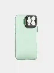 Зеленый чехол для iPhone 12 Pro пластиковый матовый ультратонкий  с защитой камеры