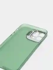 Зеленый чехол для iPhone 12 Pro пластиковый матовый ультратонкий  с защитой камеры