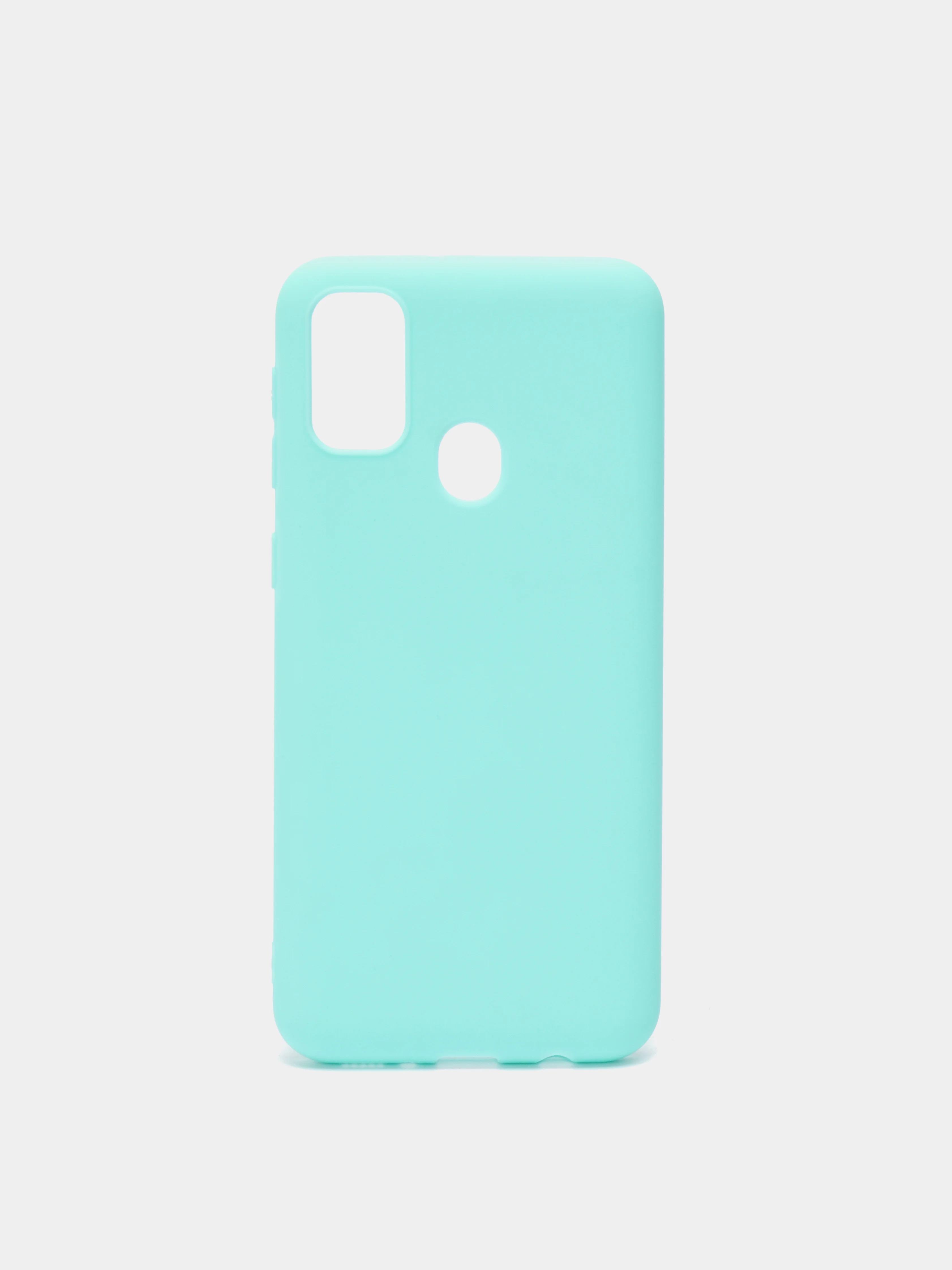 Бирюзовый чехол для Samsung Galaxy A52 А72 M21/M30S мягкий матовый TPU силикон